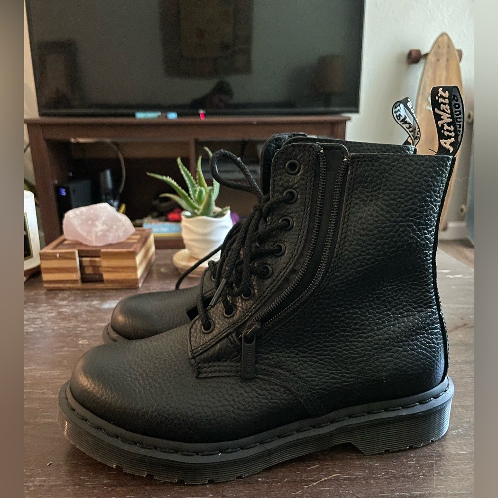 Dr. Martens Women's Pascal with Zip Combat Boot